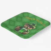 セントパティラックの日アイリッシュテディベア ペーパープレート (傾斜あり)