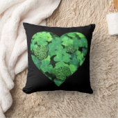 セントパティーズの日、緑のシャムロック、アイルランドのハート クッション (ブランケット)