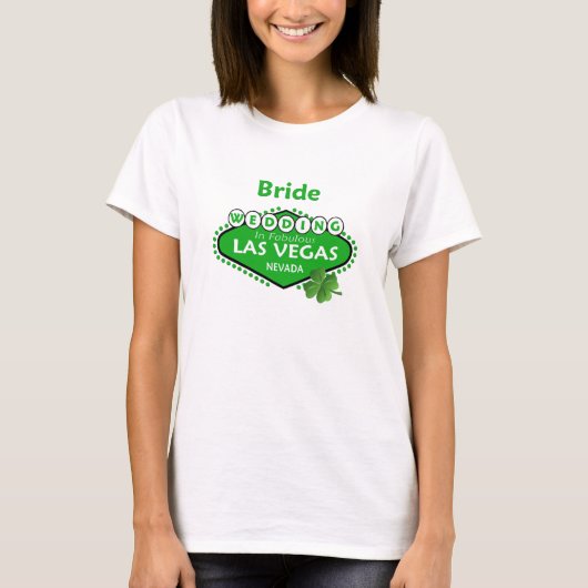 セントパティBRIDEラスベガス結婚のシャツ Tシャツ (正面)