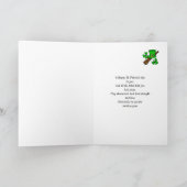 セントパディーズデイトップハット、シャムロック、シレラッグ カード (内部)