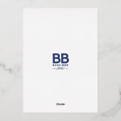 セントパトリックおもしろいズパーソナライズされたデイアイリッシュパブ 箔招待状 (裏面)