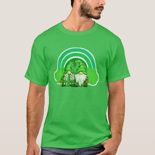 セントパトリックおもしろい格言St patricks dayレインボー Tシャツ (正面)