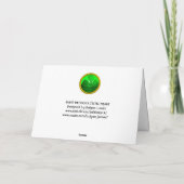 セントパトリックのケルトのハート カード (裏面)