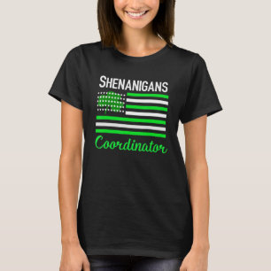 セントパトリックのシェナニガンスのコーディネーターAmerican Iris Tシャツ