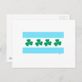 セントパトリックのシカゴダイダーザリバーグリーン ポストカード (正面/裏面)