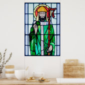セントパトリックのステンドグラス窓ポスター ポスター (キッチン)