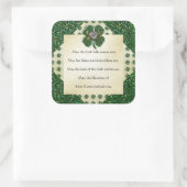 セントパトリックのスパークリシャームロック/ハートアイルランド スクエアシール (バッグ)