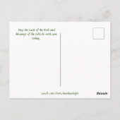 セントパトリックのデイウィッチ魔法の金ゴールド ポストカード (裏面)