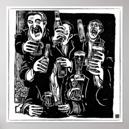 セントパトリックのデイウッドブロックプリント ポスター