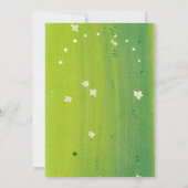 セントパトリックのデイカードは緑の帽子を搭載 招待状 (裏面)