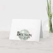 セントパトリックのデイカード – アイリッシュトリスケルらせん状 カード (裏面)