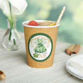 セントパトリックのデイガールファースト誕生日ラッキーワン 紙コップ