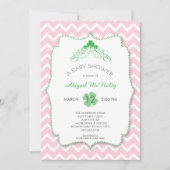 セントパトリックのデイガールベビーシャワー招待状 招待状 (正面)