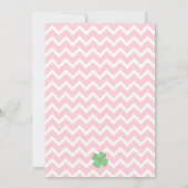 セントパトリックのデイガールベビーシャワー招待状 招待状 (裏面)