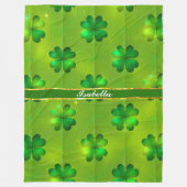 セントパトリックのデイクローバー4リストコレクショ人気があるン フリースブランケット (正面)