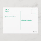 セントパトリックのデイシャムロックポット金ゴールドケルト結び目模様 ポストカード (裏面)