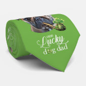 セントパトリックのデイドッグパパカスタムおもしろい犬写真 ネクタイ (ロール)