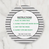 セントパトリックのデイドリンク |熱いココア爆弾 フェイバータグ (裏面)