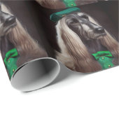 セントパトリックのデイドレスのアフガン犬 ラッピングペーパー (ロールコーナー)