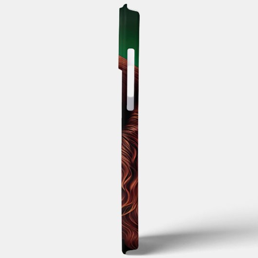 セントパトリックのデイドレスを着たアイルランドの赤いセッター犬 Case-Mate iPhoneケース (裏面 / 左)