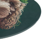 セントパトリックのデイドレスを着たコックポー犬 カッティングボード (角)