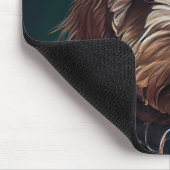 セントパトリックのデイドレスを着たコックポー犬 マウスパッド (コーナー)