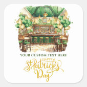 セントパトリックのデイパブパーソナライズされた スクエアシール (正面)