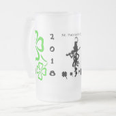セントパトリックのデイビールマグテンプレート フロストグラスビールジョッキ (正面左)