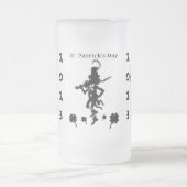 セントパトリックのデイビールマグテンプレート フロストグラスビールジョッキ (中央)