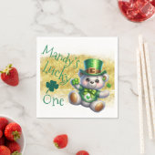 セントパトリックのデイベアーガール誕生日ラッキーワン スタンダードカクテルナプキン (インサイチュ)