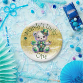 セントパトリックのデイベアーグリーン誕生日ラッキーワン ペーパープレート (パーティー)