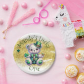 セントパトリックのデイベアーグリーン誕生日ラッキーワン ペーパープレート (パーティー)