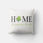 セントパトリックのデイホーム水玉模様シャムロックカスタム クッション (正面)