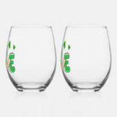 セントパトリックのデイラブ格言 ステムなしワイングラス (左)