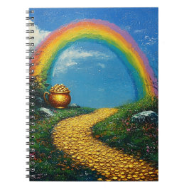 セントパトリックのデイレインボー&金ゴールドポット ノートブック