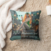 セントパトリックのデイ美しいが樽の上に座る クッション (ブランケット)