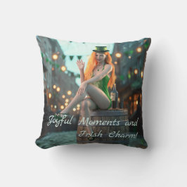 セントパトリックのデイ美しいが樽の上に座る クッション