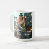 セントパトリックのデイ美しいが樽の上に座る コーヒーマグカップ (正面左)