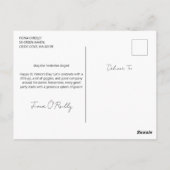 セントパトリックのデイ美しいが樽の上に座る ポストカード (裏面)