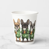 セントパトリックのデイ・ブルフランスのドッグ 紙コップ (裏面)