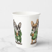 セントパトリックのデイ・ブルフランスのドッグ 紙コップ (右)