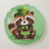 セントパトリックのナマケモノとラクーンのリバーシブルピロー ラウンドクッション (裏面)