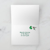 セントパトリックのハミングバード シーズンカード (内部)