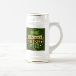 セントパトリックのパーソナライズな日のアイルランドのパブのマグ ビールジョッキ