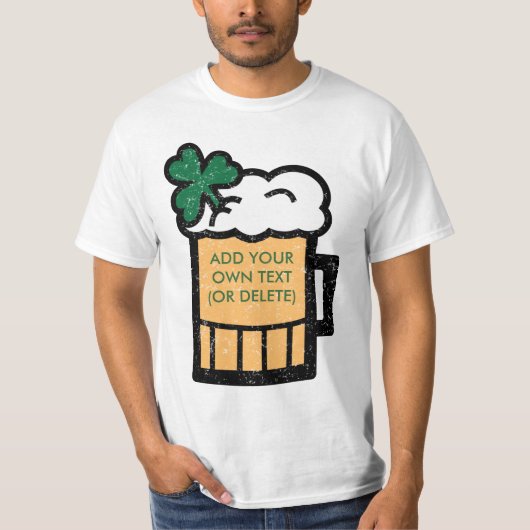セントパトリックのビール(カスタマイズ可能な) Tシャツ (正面)