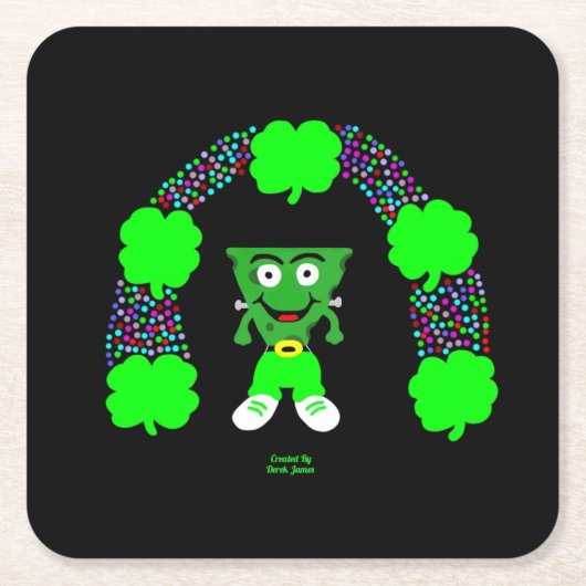 セントパトリックのフランケンチーズスクエア紙コースター スクエアペーパーコースター (正面)