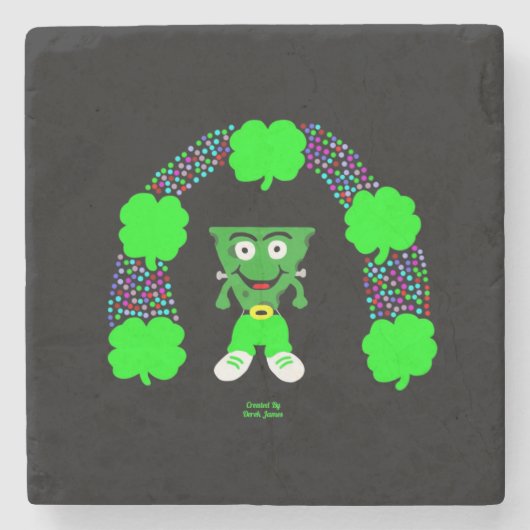 セントパトリックのフランケンチーズ大理石コースター ストーンコースター (正面)