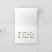 セントパトリックのヘッジホッグホリデーカード シーズンカード (内部)