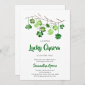 セントパトリックのベビーシャワー招待状 招待状 (正面/裏面)