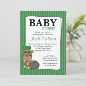 セントパトリックのベビーシャワー日くまの金の壷 招待状 (スタンド正面)